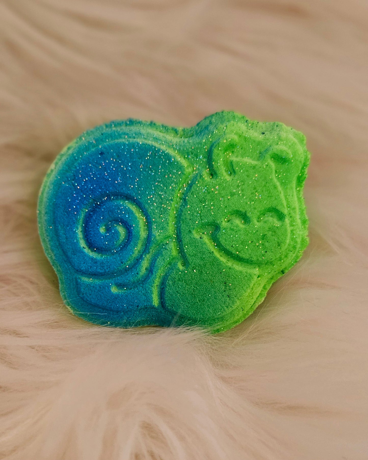 Bombe escargot avec insertions de couleurs