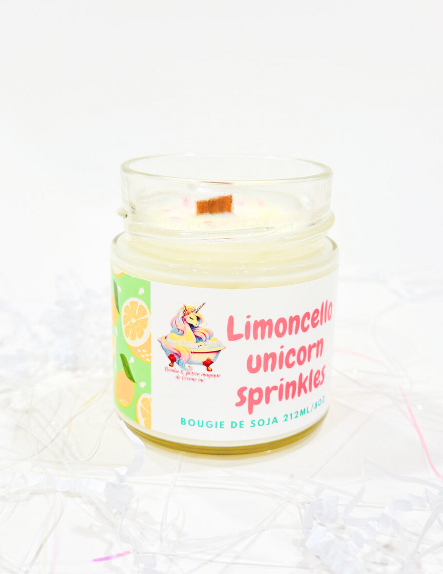 Bougie de soja de Bombe et Potion Magique De Licorne