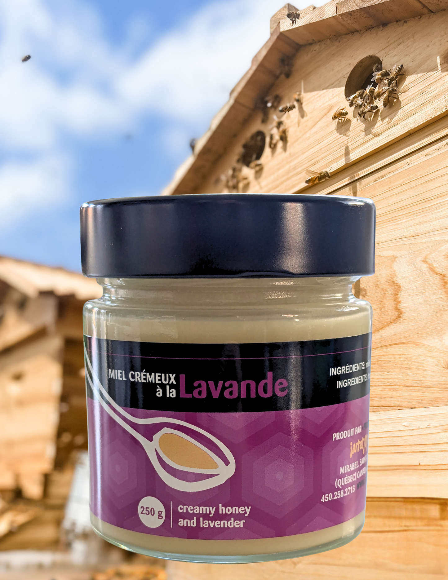 Miel crémeux ,de trèfle et bonbons