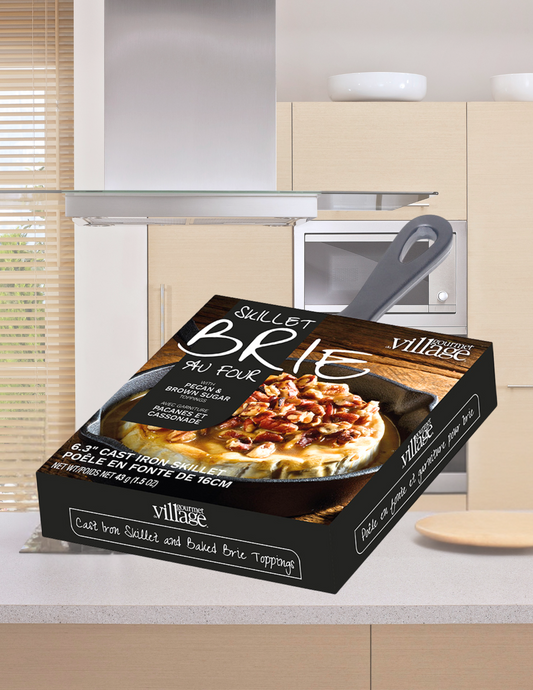 Poêlon en fonte avec garniture pour brie