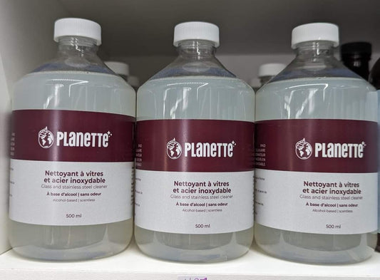 Nettoyant à vitre et acier inoxydable