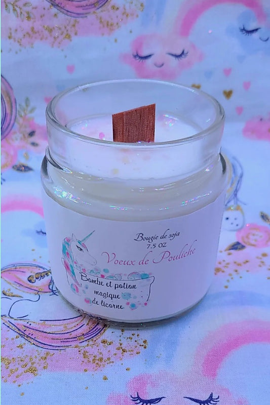 Bougie de soja de Bombe et Potion Magique De Licorne