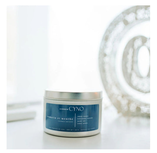 Bougie romarin et menthe