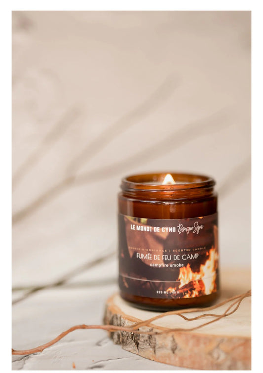 Bougie fumée de feu de camp