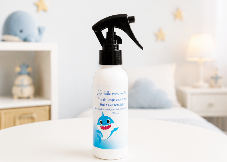 Eau de linge douce nuit aux huiles essentielles 100% naturelle (sans alcool)
