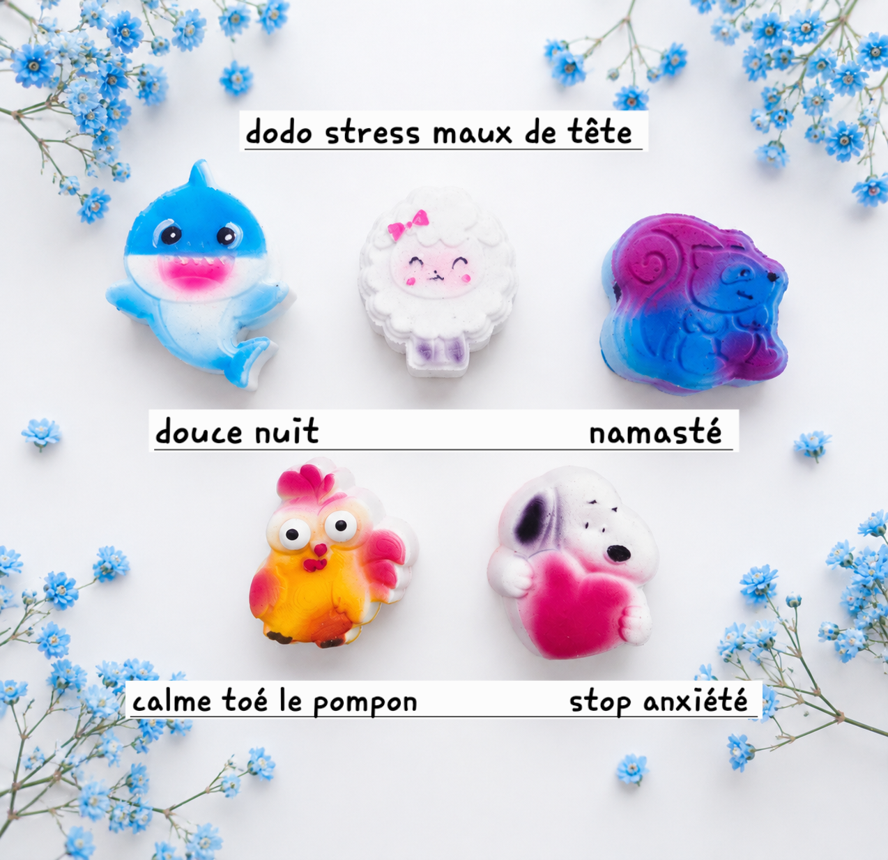 Ensemble bombes de bain avec insertions de couleurs (enfants)
