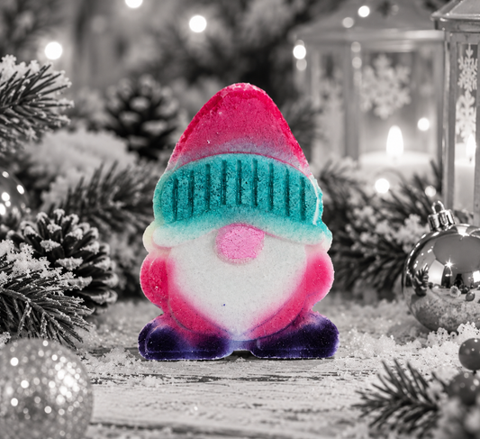 Bombe gnome avec insertions de couleurs à l'intérieur mûres vanille