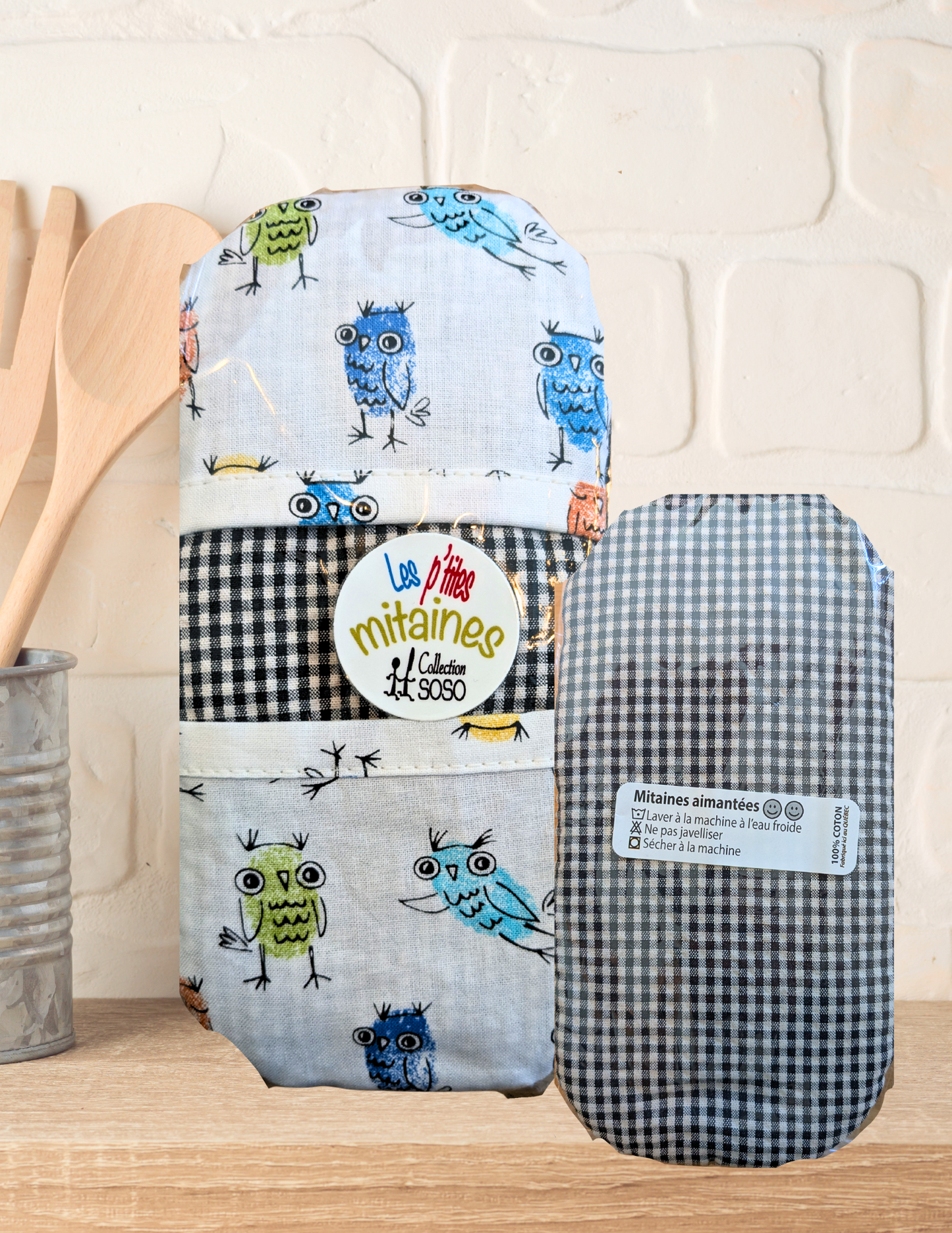 Mitaines à four micro-ondes aimantées