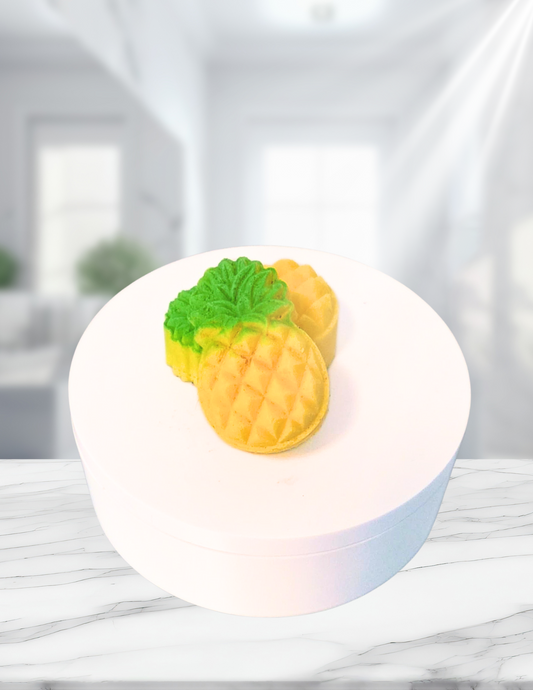 Bombe ananas avec insertions de couleurs
