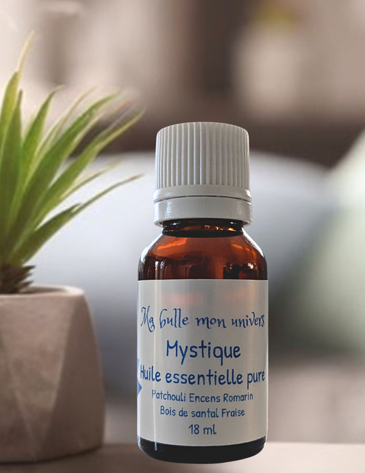 Synergie MYSTIQUE Patchouli,Encens,Romarin,Bois de santal ,Fraise