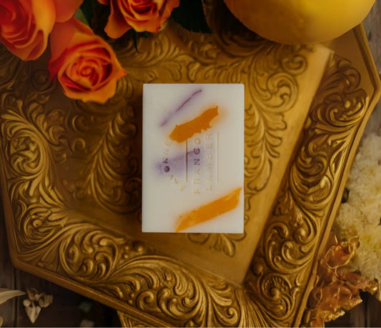 Savon au lait de brebis - Patchouli, orange & cantaloup