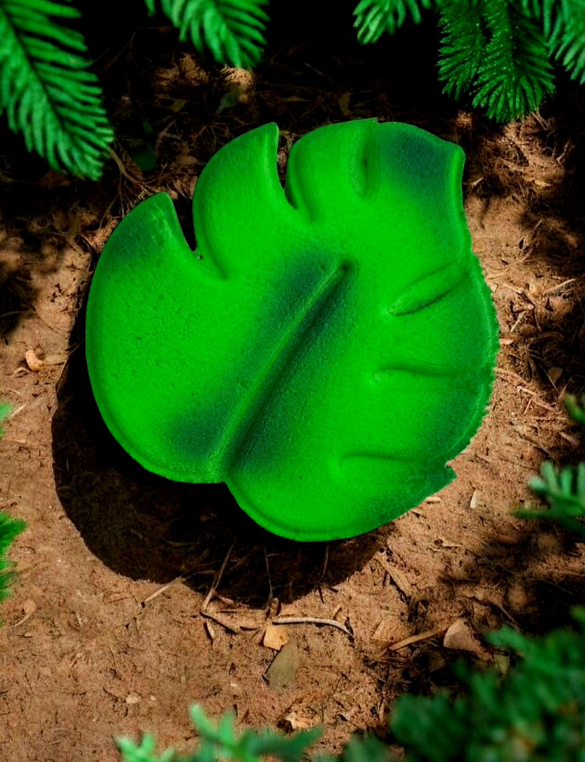 Bombe monstera avec insertions de couleurs BORÉALE
