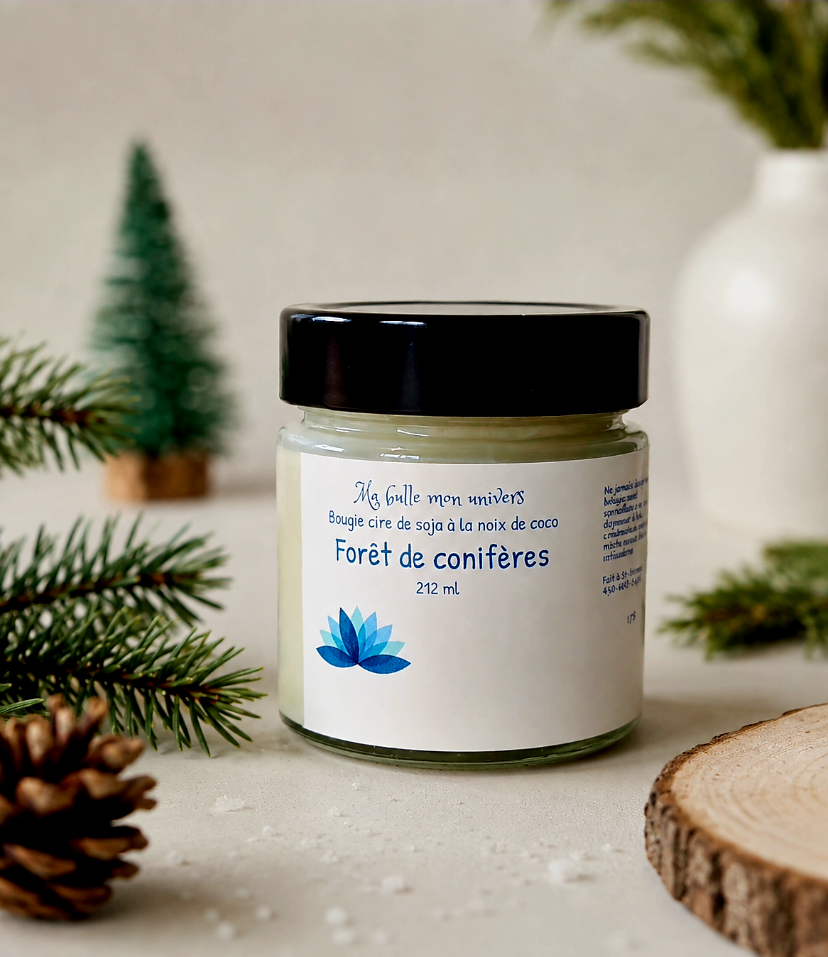 Bougie Cire de soja à la noix de coco