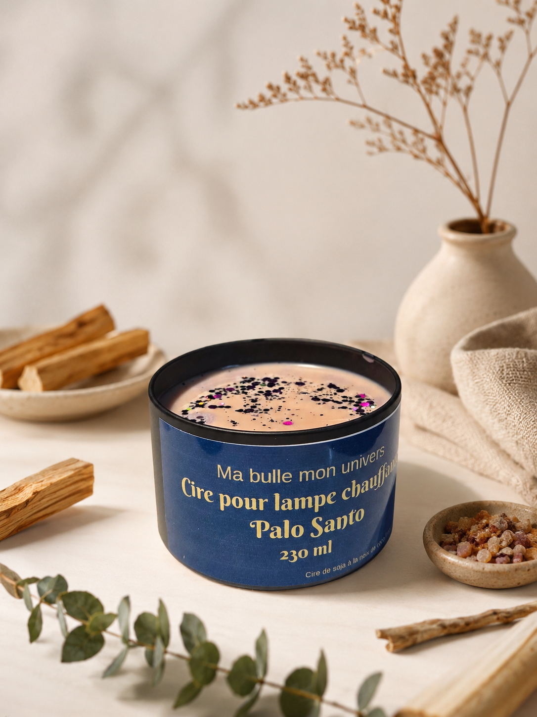 Cire pour lampe chauffante