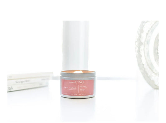 Bougie fraise rhubarbe
