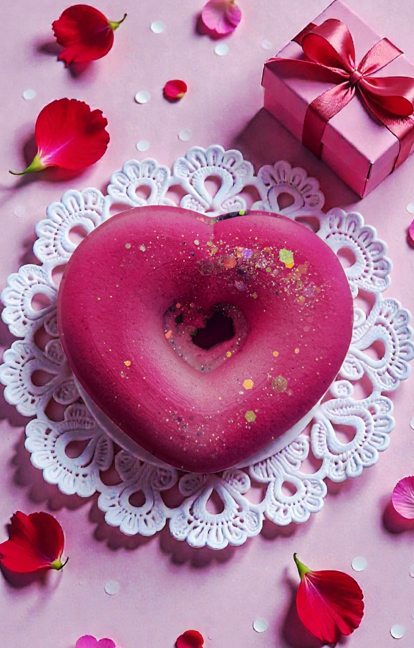 Bombe amour de soi avec insertions de couleurs
