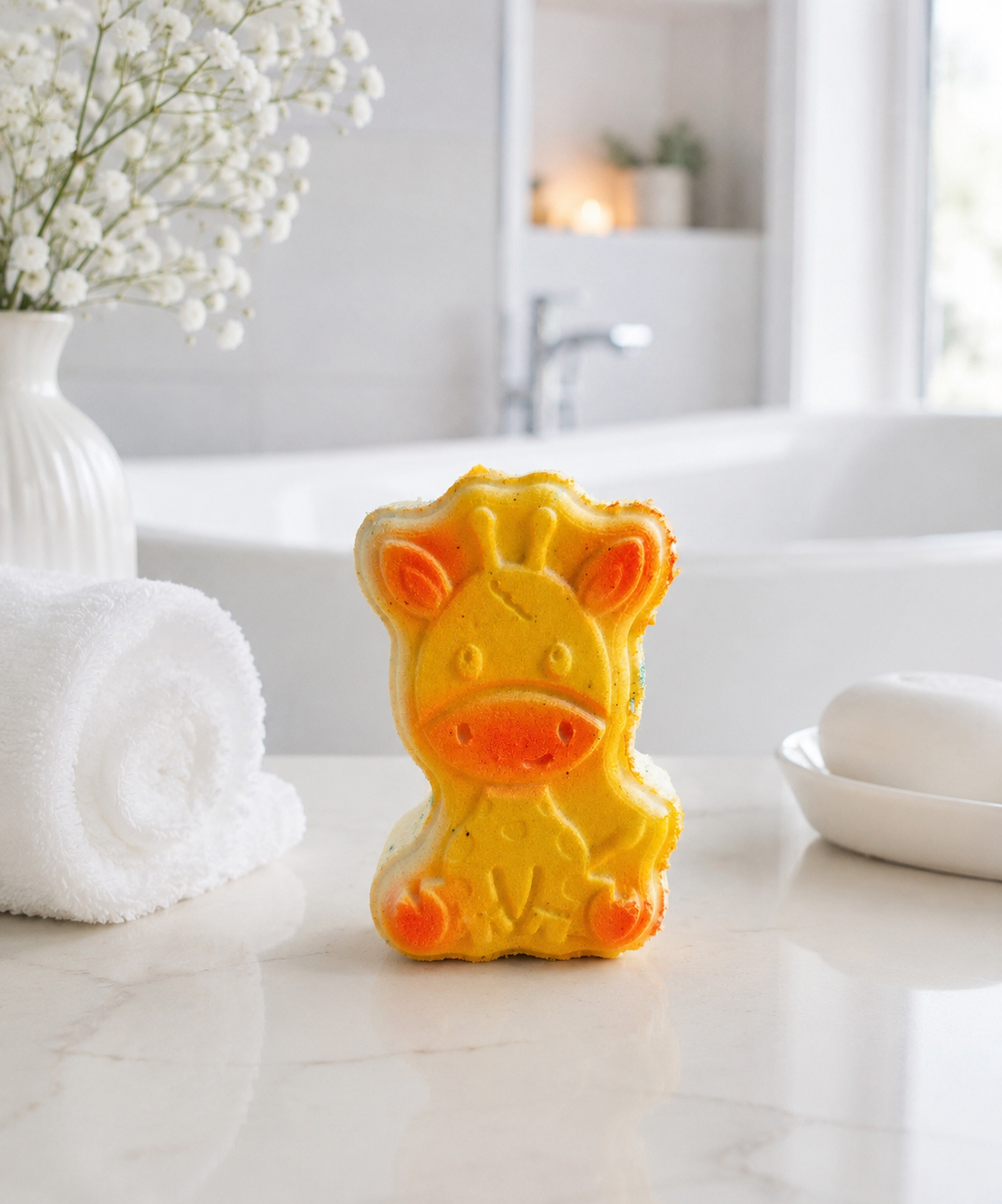 Bombe girafe à l'huile essentielle  d'orange douce