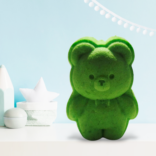 Bombe de bain avec insertions de couleurs