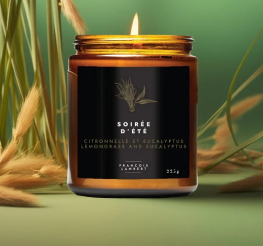 Soirée d'été - Bougie de soya à la citronnelle et à l'eucalyptus