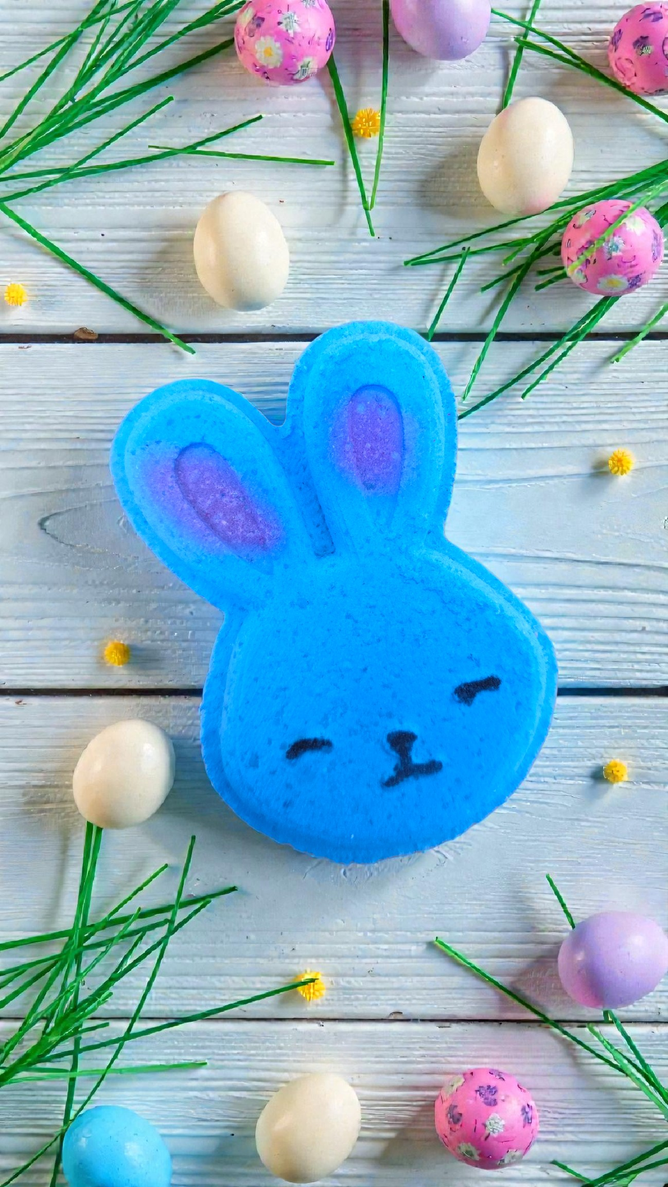 Bombe lapin  avec insertions de couleurs