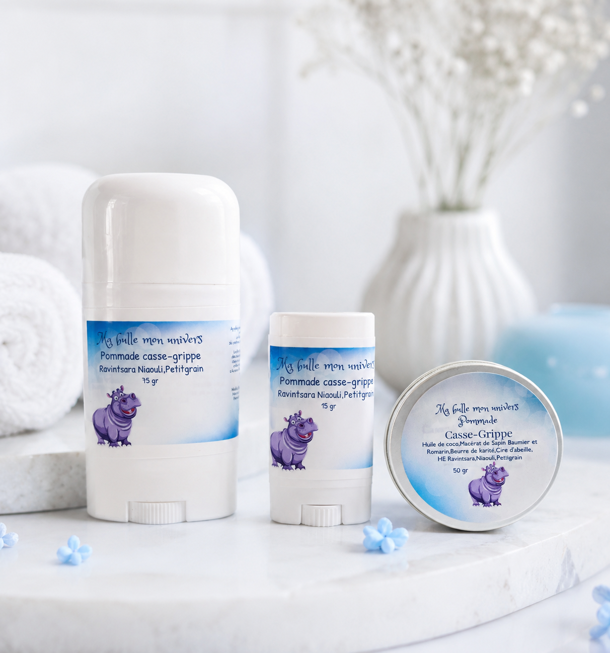 Pommade et produits casse grippe