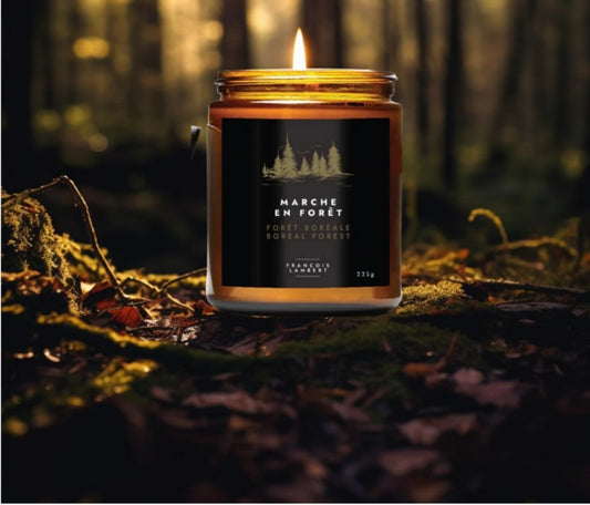 Marche en forêt - Bougie de soya, Forêt boréale