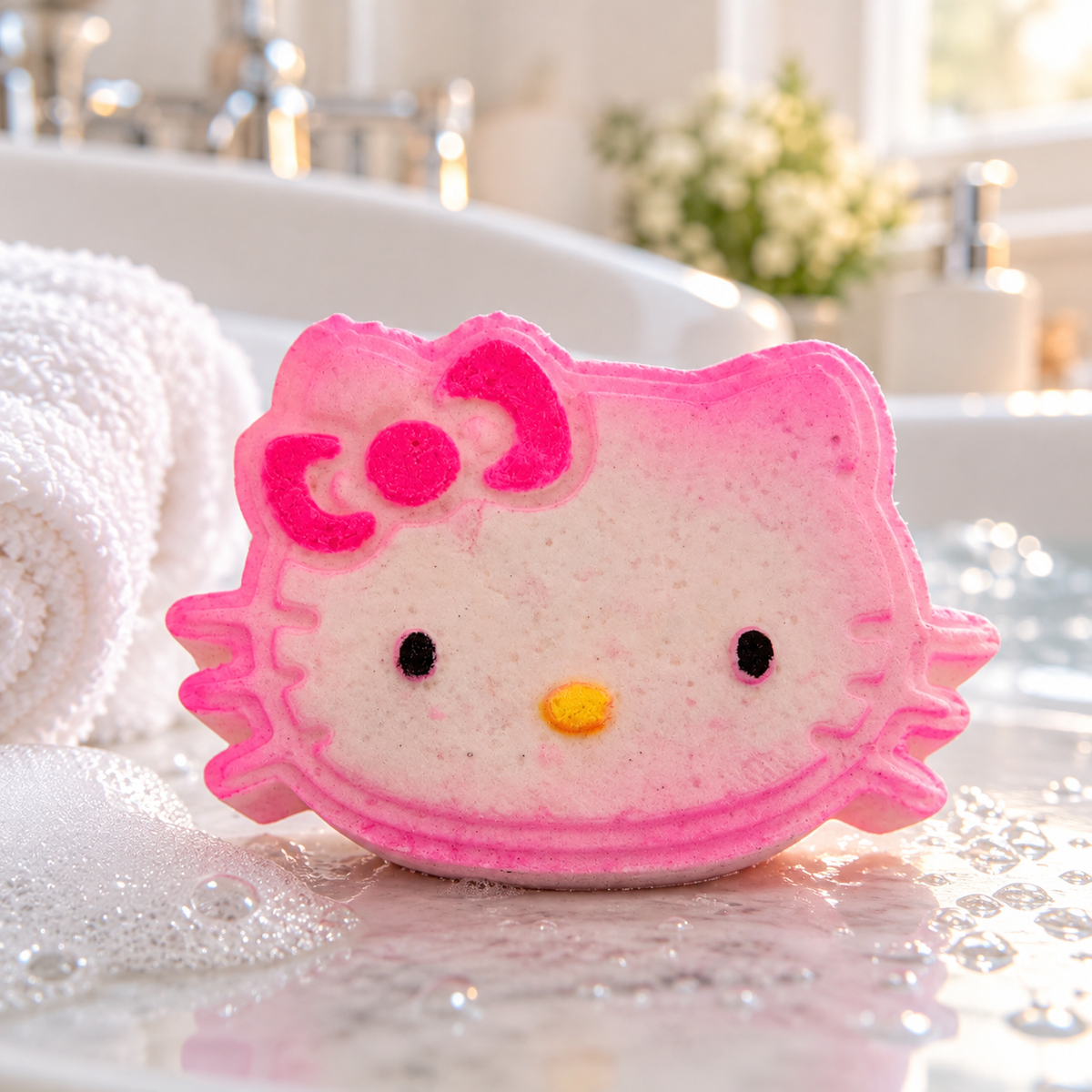 Bombe chaton avec insertions de couleurs melon d'eau