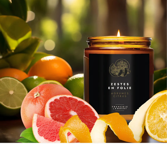 Zestes en folie - Bougie de soya aux agrumes